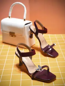 JM Looks Embellished Party Kitten Sandals