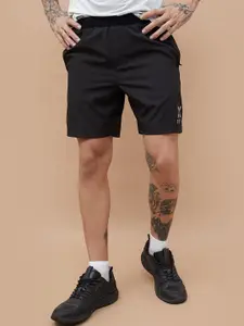 Kappa Men Typography Printed Mid-Rise Sports Shorts