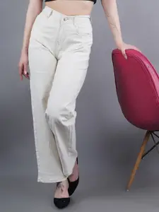 Moda Rapido Women Classic Baggy Mid-Rise Stretchable Cotton Jeans