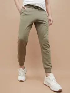 Fame Forever by Lifestyle Men Cotton Slim-Fit Mid-Rise Joggers