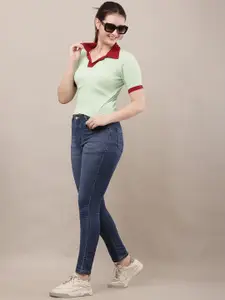 Raabta Fashion Women Shirt Collar Top