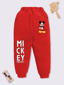YK Disney Boys Printed Mid Rise Joggers