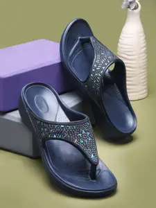 DA NATURO Women Embellished Slip-On