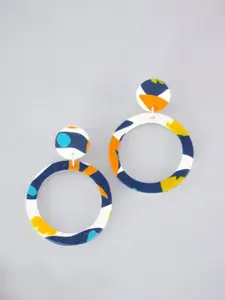 VMA PLAY FASHION Circular Shaped Drop Earrings