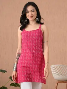 Anouk Rustic Women Ethnic Motifs Printed Square Neck Pure Cotton Kurti