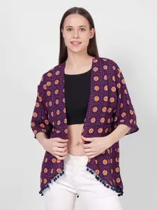 DRIRO Women Printed Shrug