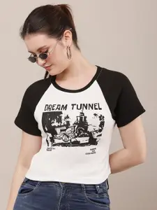 Raabta Fashion Women Ribbed Fitted Top