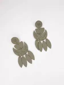 VMA PLAY FASHION Brass Plated Contemporary Drop Earrings