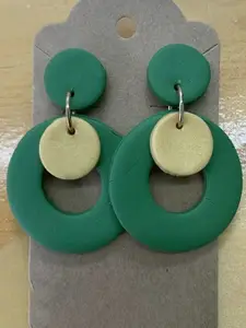 VMA PLAY FASHION Brass Plated Contemporary Drop Earrings