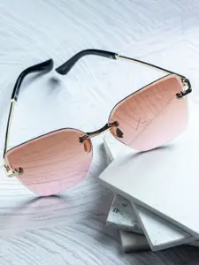 Leeway Women Square Sunglasses with UV Protected Lens LW-2007-2