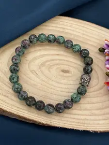 Digital Dress Room Chrysoprase Beaded Rakhi Lumba Bracelet