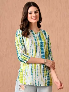 Anouk Rustic Women Tie and Dye Dyed Round Neck Kurti