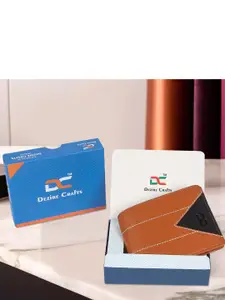 Dezire Crafts Men PU Two Fold Wallet