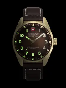 SWISS MILITARY HANOWA Men Dial & Leather Straps Analogue Swiss Made Watch SMWGA0001551