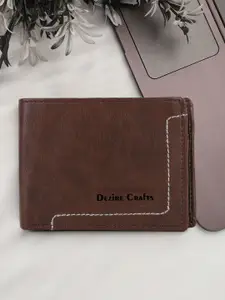 Dezire Crafts Men Textured Two Fold Wallet