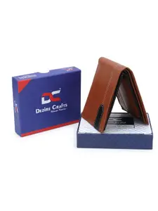 Dezire Crafts Men PU Card Holder Bi-Fold Wallet