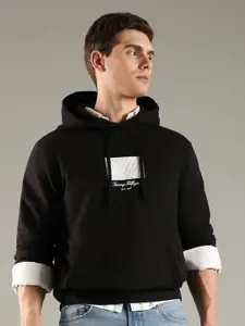 Tommy Hilfiger Men Printed Hooded Pullover Sweatshirt