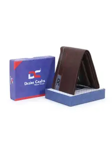 Dezire Crafts Men PU Two Fold Wallet