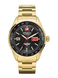 SWISS MILITARY HANOWA Men Printed Dial & Stainless Steel Analogue Swiss Made Watch