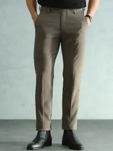 Arrow Men Solid Slim Fit Formal Trousers
