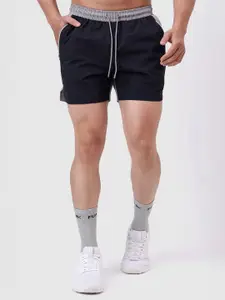 FUAARK Men Snap Colourblock Slim Fit Sorona Soft Lightweight Gym & Workout Shorts