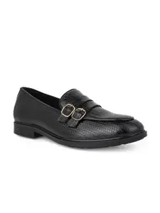 Alberto Torresi Palermo Men Textured Formal Monk Shoes