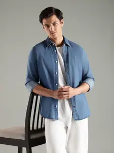 Tommy Hilfiger Pure Cotton Button-Down Collar Casual Shirt