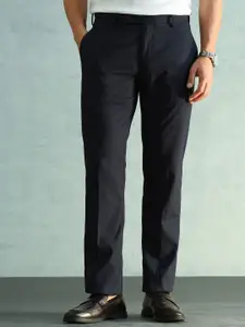Arrow Men Solid Slim Fit Formal Trousers