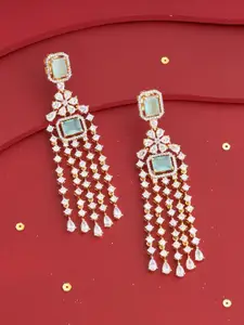 Kushal's Fashion Jewellery Gold-Plated Drop Earrings