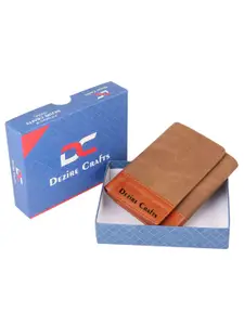 Dezire Crafts Men PU Three Fold Wallet