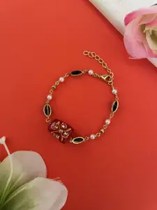 Digital Dress Room Set Of 2 Pearls Beaded Bracelet Lumba Rakhis