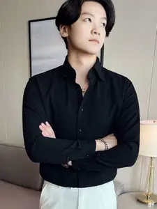 StyleCast Spread Collar Long Sleeves Regular Fit Cotton Formal Shirt