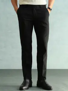 Arrow Men Solid Slim Fit Formal Trousers