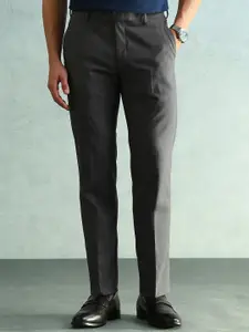 Arrow Men Solid Slim Fit Formal Trousers