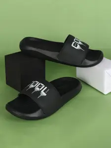 PERY PAO Men Printed Sliders Flip Flops