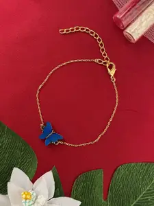 Digital Dress Room Mini Blue Butterfly Bracelet Lumba Rakhi