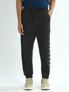 NOBERO Men Printed Pure Cotton Mid-Rise Oversized Joggers