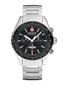 SWISS MILITARY HANOWA Men Stainless Steel Straps Analogue Chronograph Swiss Made Watch