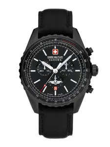 SWISS MILITARY HANOWA Men Round Dial Analogue Chronograph Swiss Made Watch SMWGC0000330