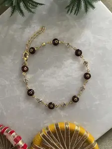 Digital Dress Room Evil Eye American Diamond Studded Bracelet Lumba Rakhi