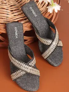 CORSICA Women Embellished Open Toe Flats