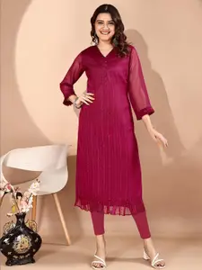 ZAZADIYA IMPEX Women Purple Kurtis