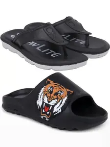 Pampy Angel Men Black Flip Flops
