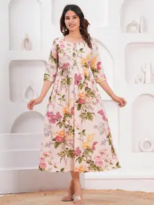 FASHION CLOUD Women Cream Kurtis