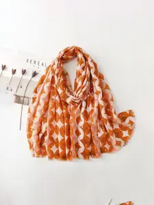 QUECY Women Geometric Printed Scarf