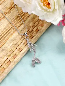 Vientiq Silver-Plated Antique Chain With Pendant