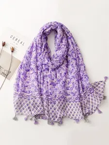 QUECY Women Floral Printed Scarf