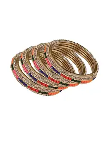 SOMIL Women Set Of 8 Alloy Bangles