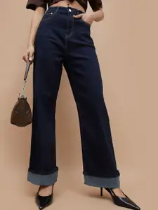 Fame Forever by Lifestyle Women Wide Leg Mid-Rise Cotton Jeans