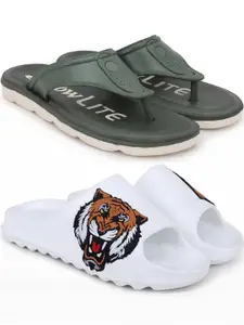 Pampy Angel Men Green Flip Flops